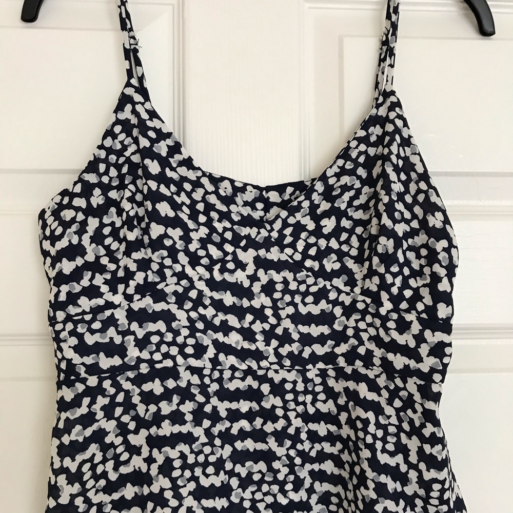 Lily Black, Blue-White-Gray Top Size Large